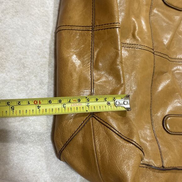 Hobo Shoulder Purse Friar Brown Distress Leather Sophisticated office - Picture 16 of 16